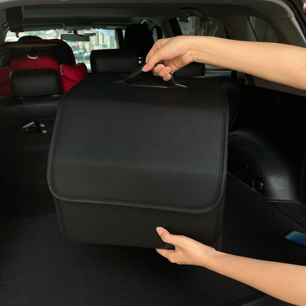 PU Leather Car Trunk Organizer