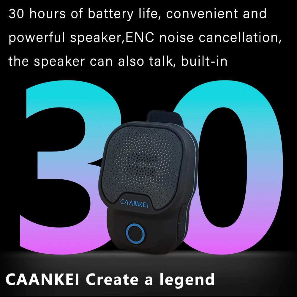 Wearable Bluetooth Speaker IPX7 Waterproof – Clip-On Portable Sports Speaker with Microphone, 30H Playtime, Hands-Free Calls & Music for Running & Outdoor