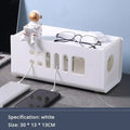 Multifunctional Cable Management Box - Wire Organizer & Power Strip Storage Case for Home & Office
