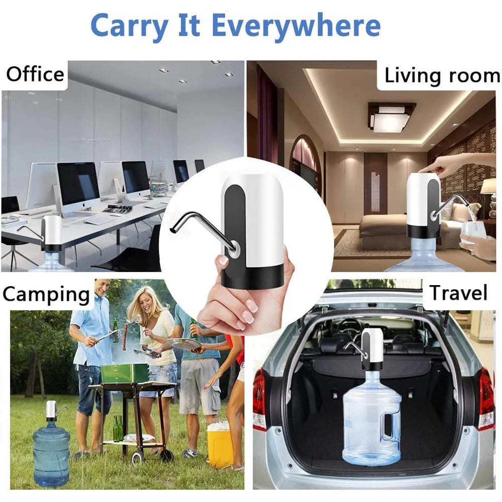 USB Rechargeable Automatic Water Bottle Pump – Portable Electric Water Dispenser
