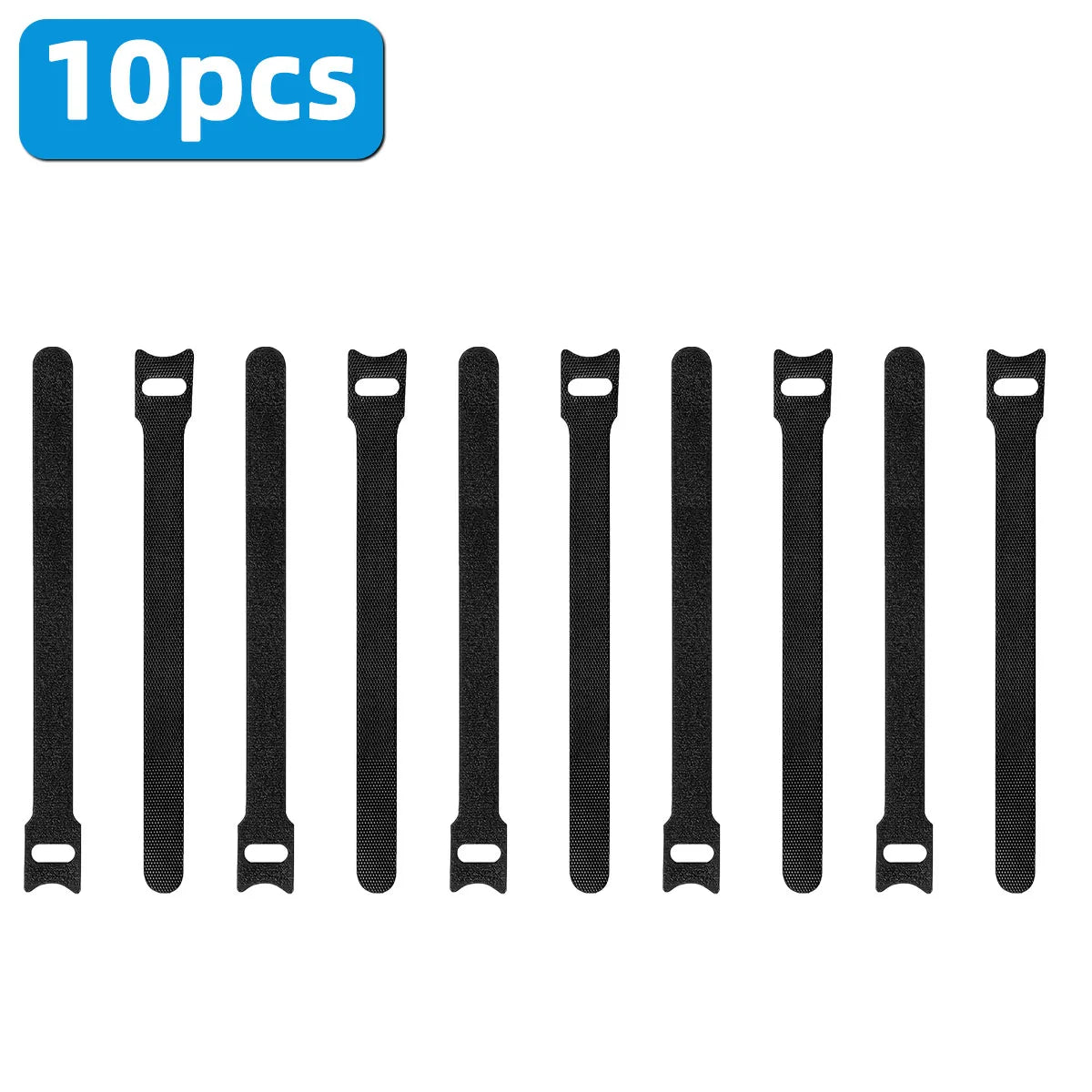 Premium Reusable Hook & Loop Cable Management Straps – Adjustable Cord Organizer Ties for Home, Office, Travel & Electronics (5, 10, 15 or 20 Pack)