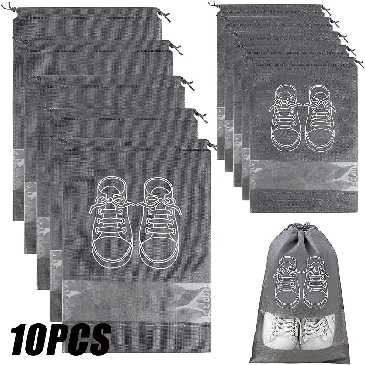 Travel Shoe Storage Bags (5/10 Pack)