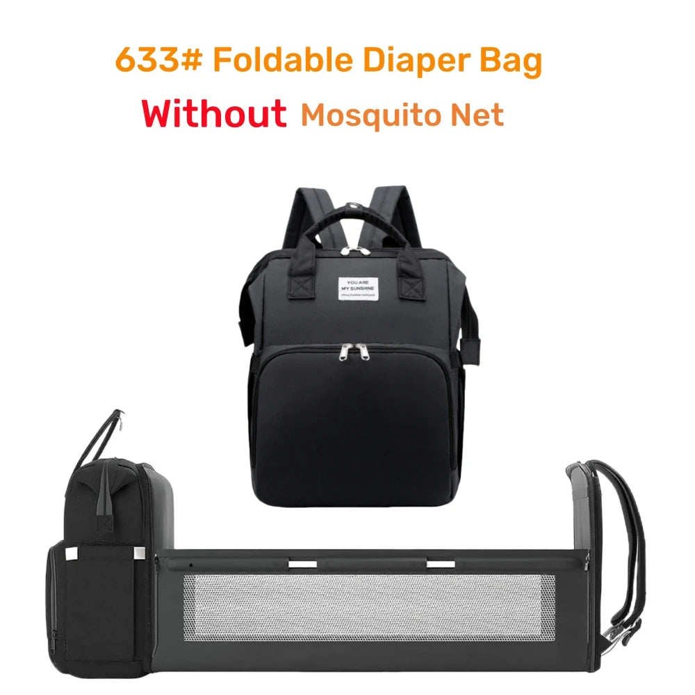 Premium Waterproof Baby Diaper Backpack with Foldable Changing Station