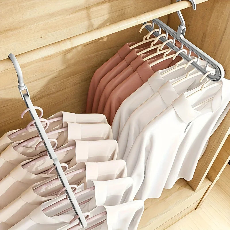 3-Pack 9-Hole Space Saving Hangers
