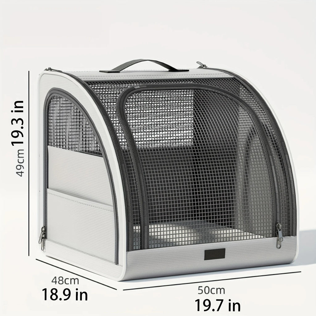 Premium Portable Pet Car Seat & Travel Bed – Foldable Safety Carrier for Dogs & Cats