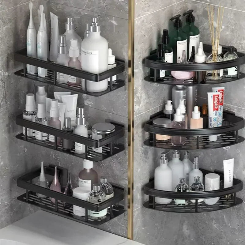 Bathroom No-Drill Corner Shower Shelf
