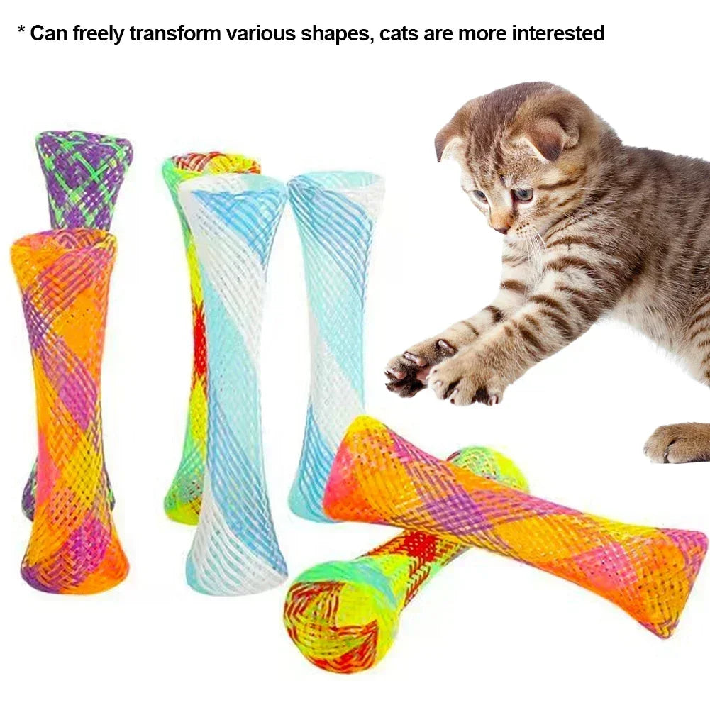 Interactive Cat Spring Toy Set – Colorful Spiral Coil Toys for Cats & Kittens