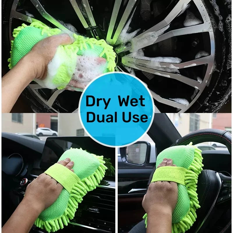 Premium Microfiber Car Wash Sponge Mitt
