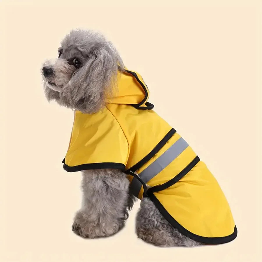 StormPaws™ Waterproof Dog Raincoat – Reflective Hooded Rain Jacket for Small, Medium & Large Dogs