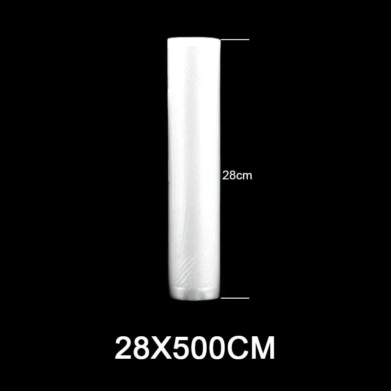 Vacuum Sealer Bags Rolls - Food Storage Packaging Bags for Sous Vide Meat Fruit Vegetable (12/15/20/25/28cm x 500cm)