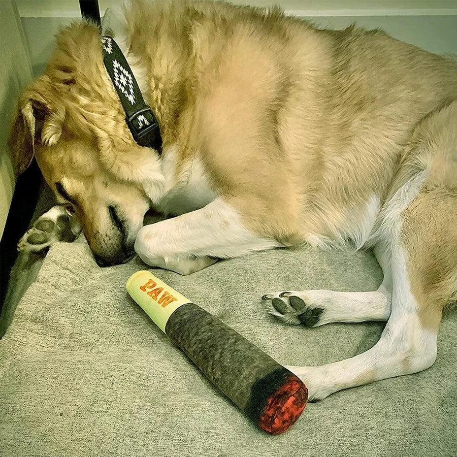 CloudRest™ Squeaky Cigar Plush Toy For Small & Medium Dogs