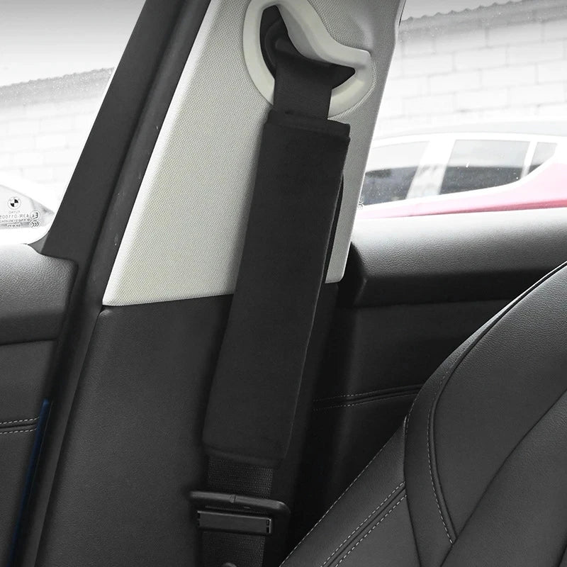 ComfortRide™ Seat Belt Shoulder Pads (2-Pack) - Soft Cushion Covers for Adults & Kids