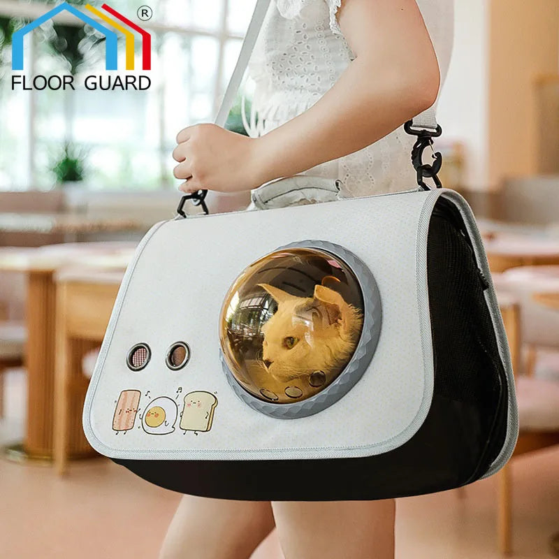 Luxury Bubble Pet Carrier for Small Dogs & Cats