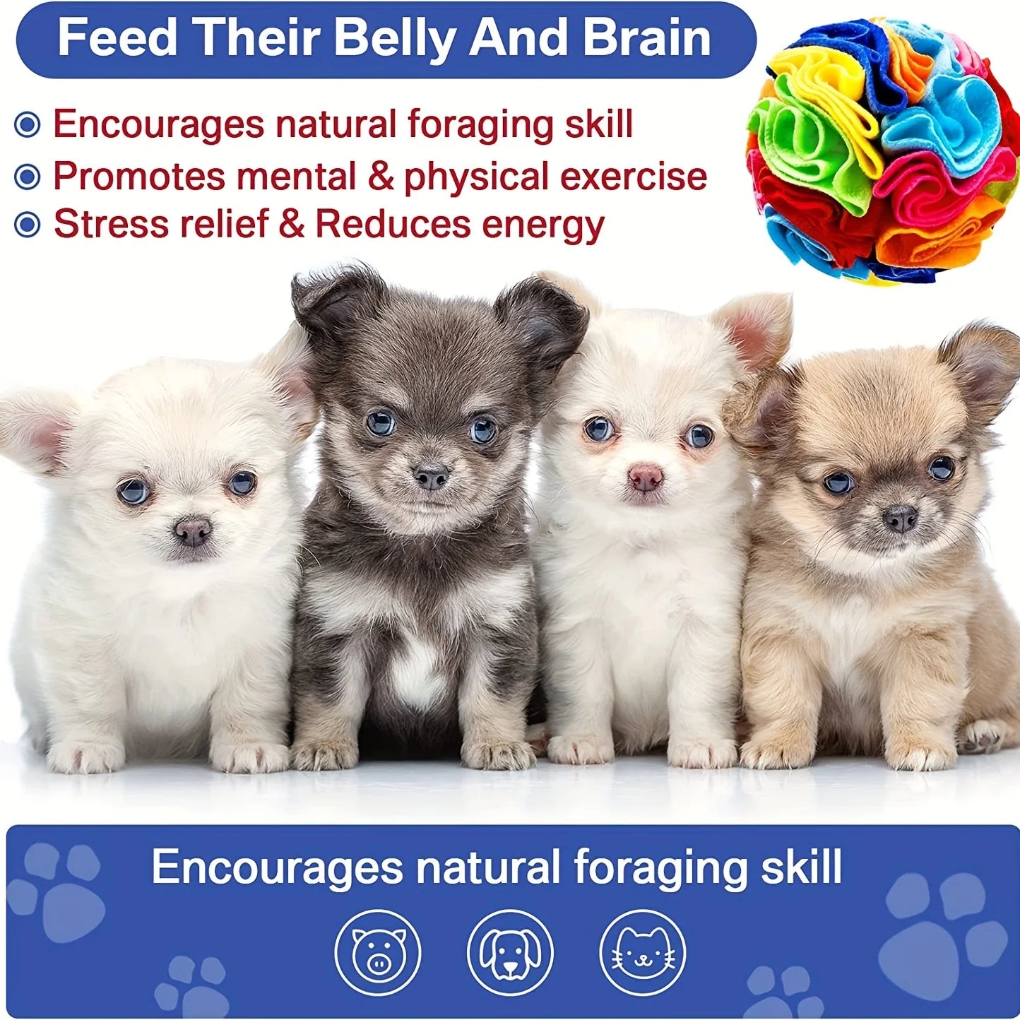 SniffSphere™ Interactive Treat Puzzle Ball for Dogs