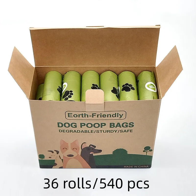 Premium Biodegradable Dog Waste Bags with Portable Dispenser – Thick, Leak-Proof Eco-Friendly Pet Poop Pickup Bags for Daily Walks, Travel & Outdoor Use