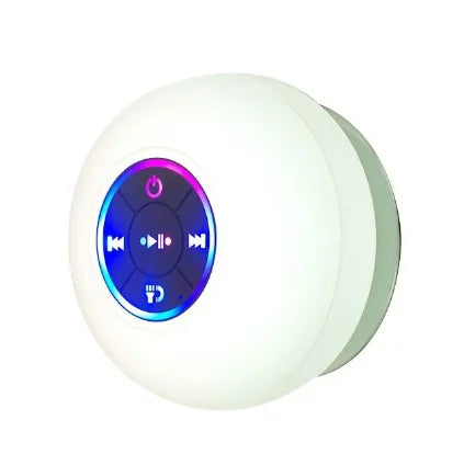 Bluetooth Shower Speaker Portable Wireless Mini Speaker with Suction Cup, IPX4 Waterproof, Built-in Mic – Perfect for Shower, Pool, Beach & Travel