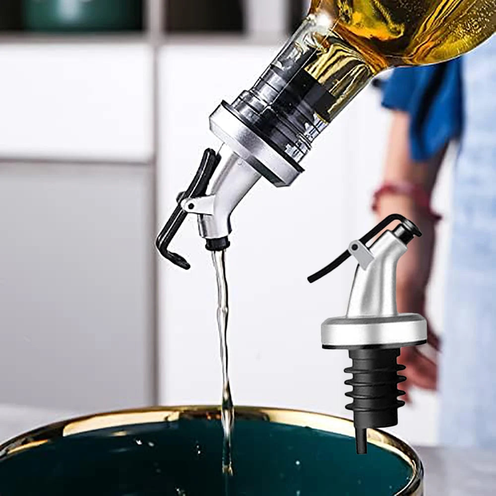 Leak-Proof Oil & Vinegar Pour Spout – Precision Bottle Dispenser for Cooking, Sauces & Salad Dressing