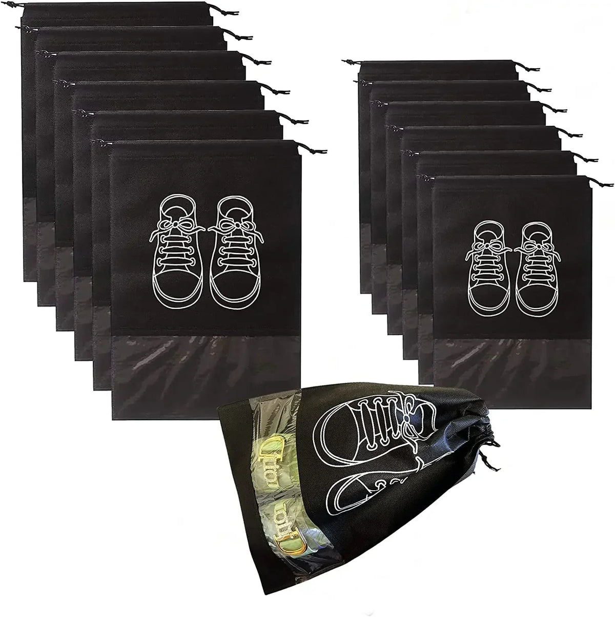 Travel Shoe Storage Bags (5/10 Pack)