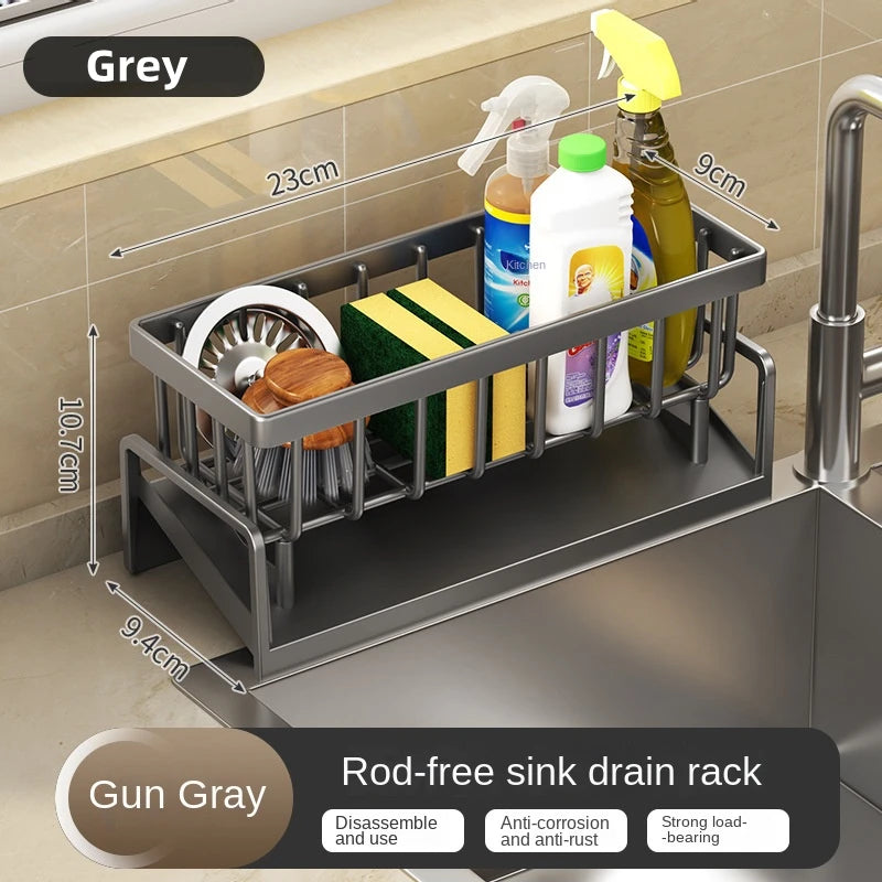 Self-Draining Kitchen Sink Organizer