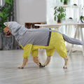 StormGuard Pro™ Full-Cover Waterproof Dog Rain Suit – Reflective Hooded Raincoat for Large Dogs