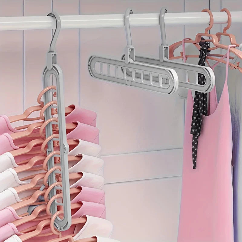 3-Pack 9-Hole Space Saving Hangers