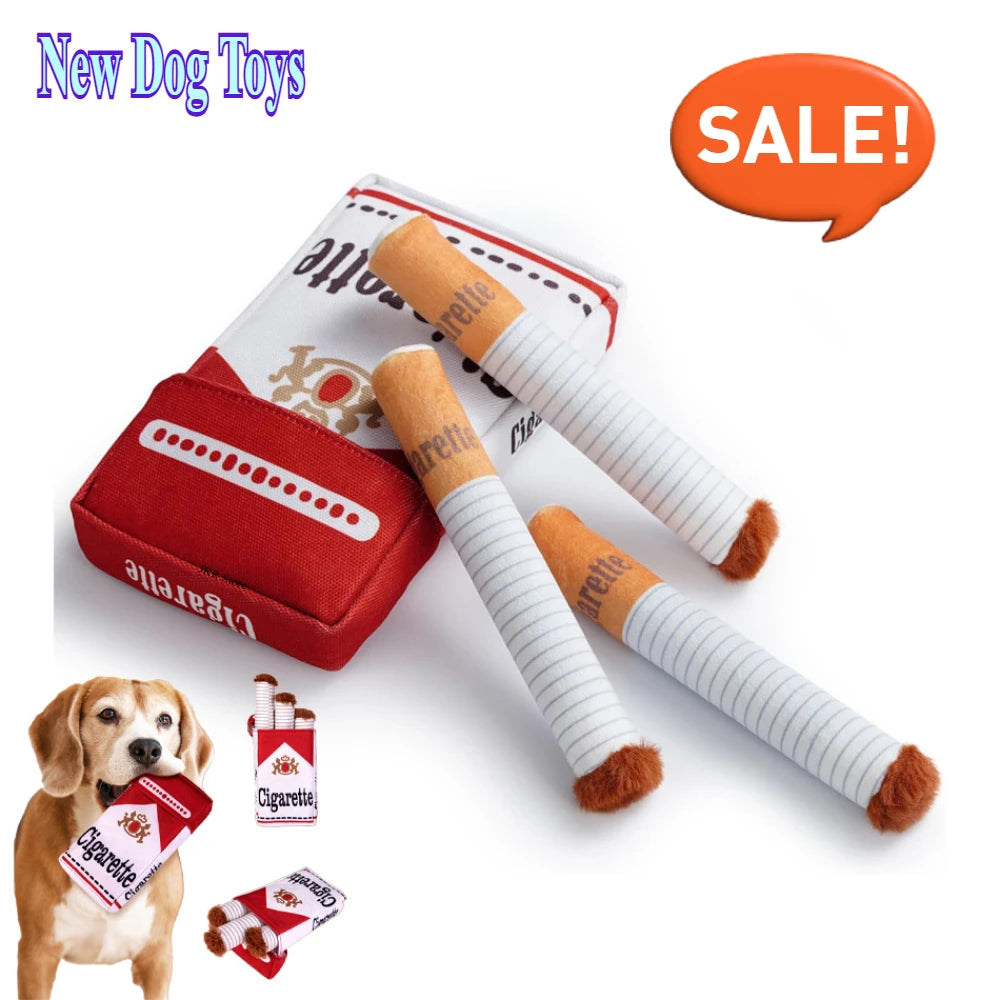 CloudRest™ Funny Interactive Plush Cigarette Dog Toy