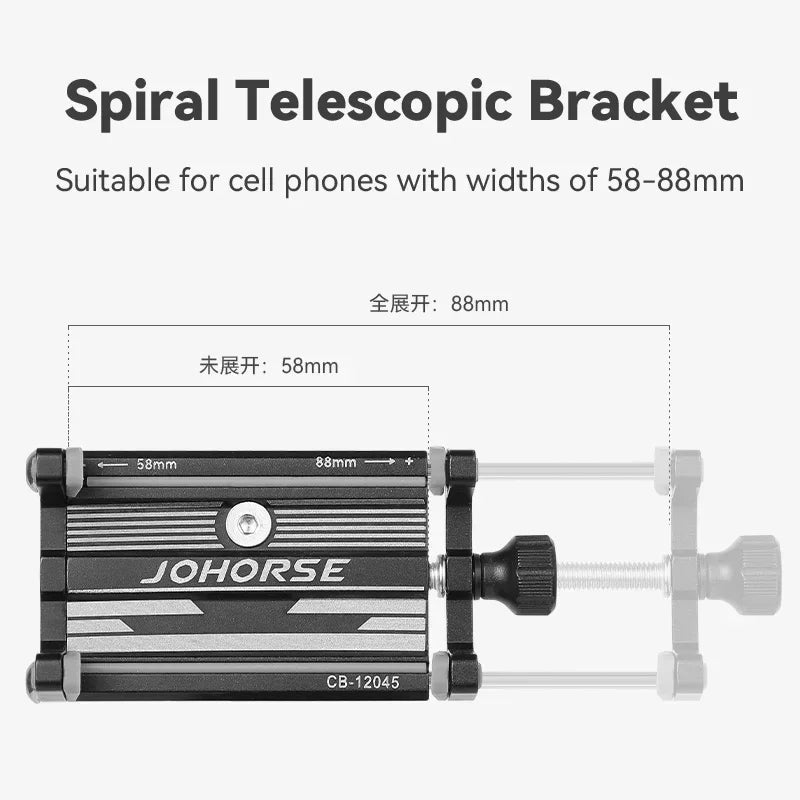 Motorcycle & Bicycle Aluminum Phone Holder