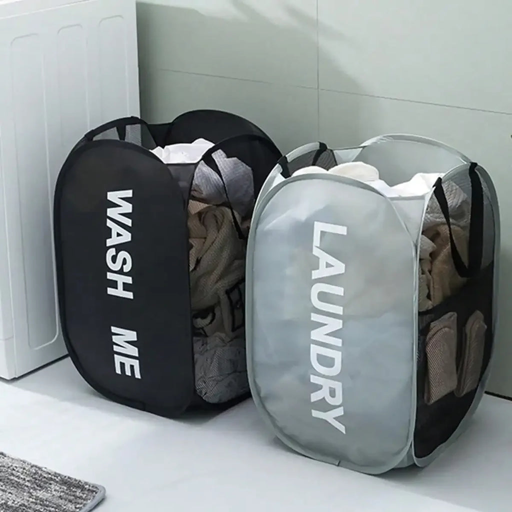 Collapsible Mesh Laundry Hamper