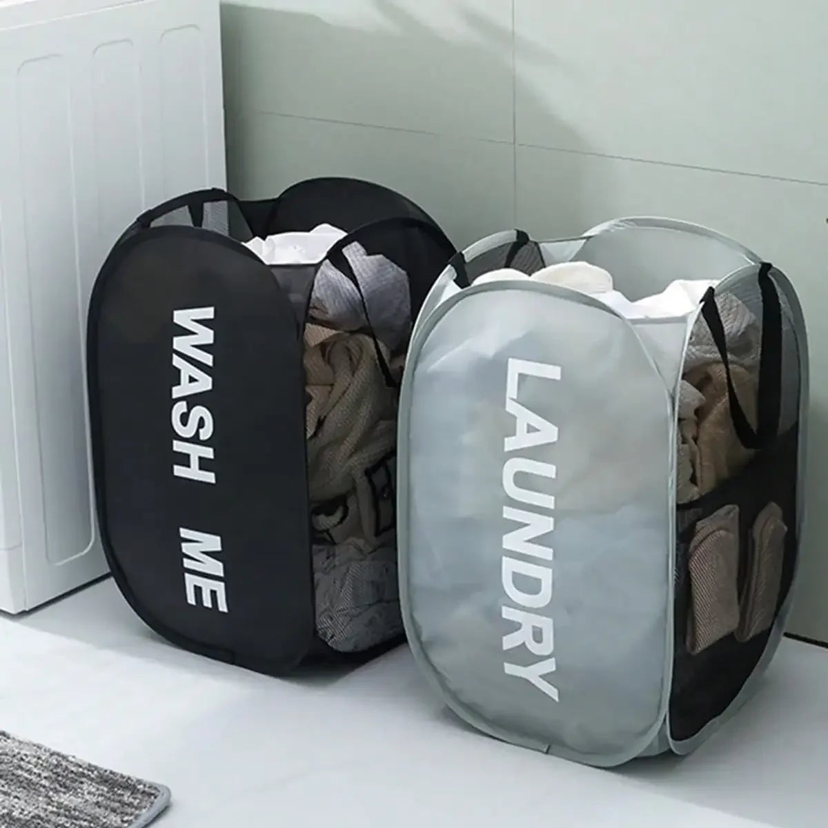 Collapsible Mesh Laundry Hamper