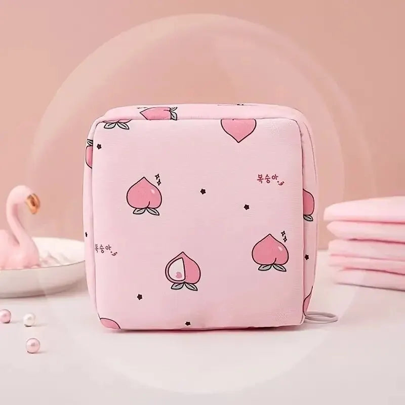Portable Waterproof Feminine Hygiene Travel Pouch – Discreet Sanitary Pad & Tampon Organizer