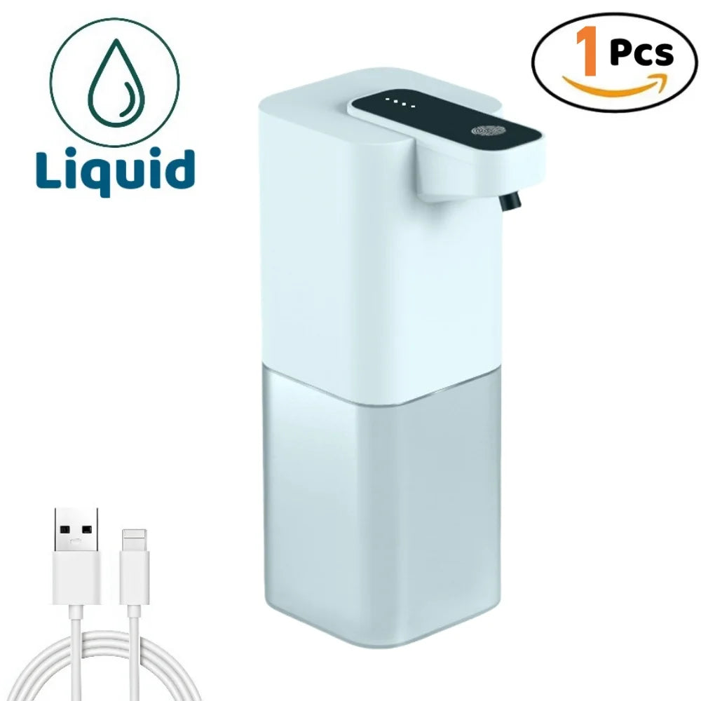 Touchless Automatic Soap Dispenser – USB Rechargeable Infrared Sensor Liquid & Foam Soap Pump for Bathroom & Kitchen