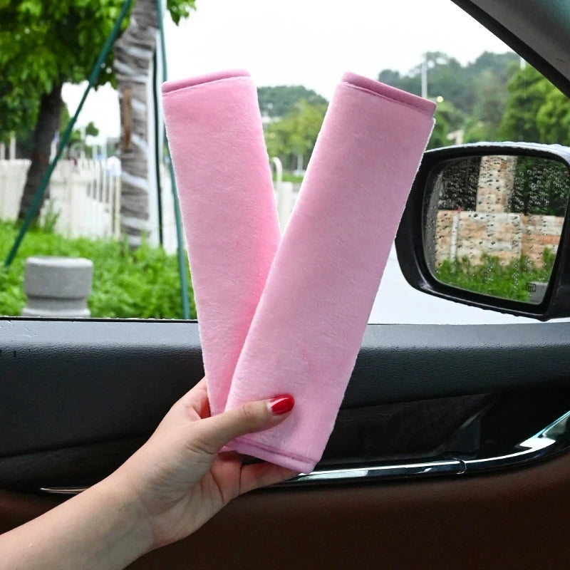 ComfortRide™ Seat Belt Shoulder Pads (2-Pack) - Soft Cushion Covers for Adults & Kids