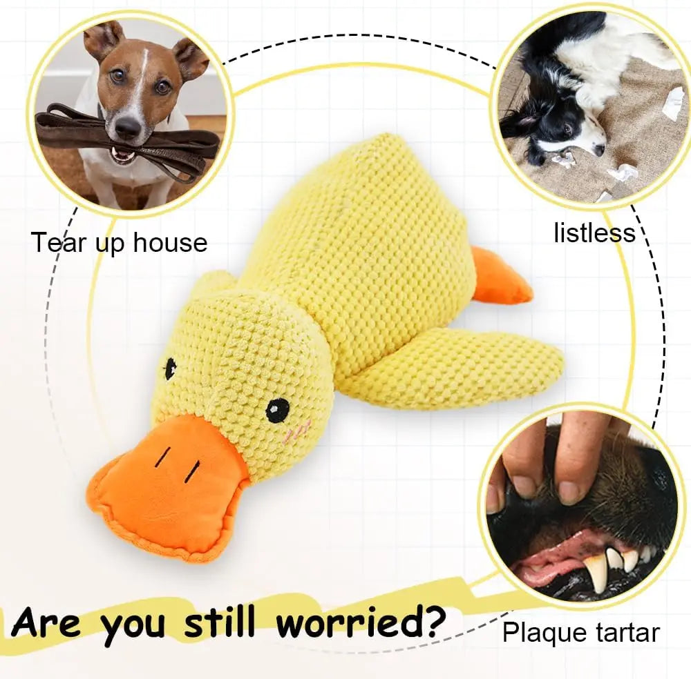 CloudRest™ Quacking Plush Duck Dog Toy