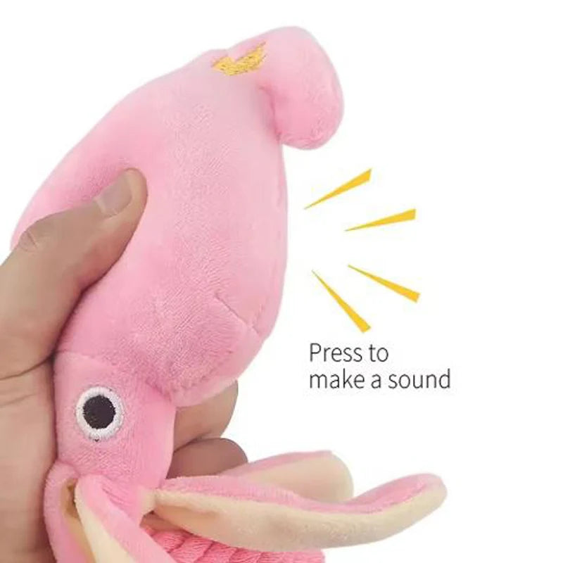 CloudRest™ Squeaky Octopus Rope Toy For Dogs & Cats