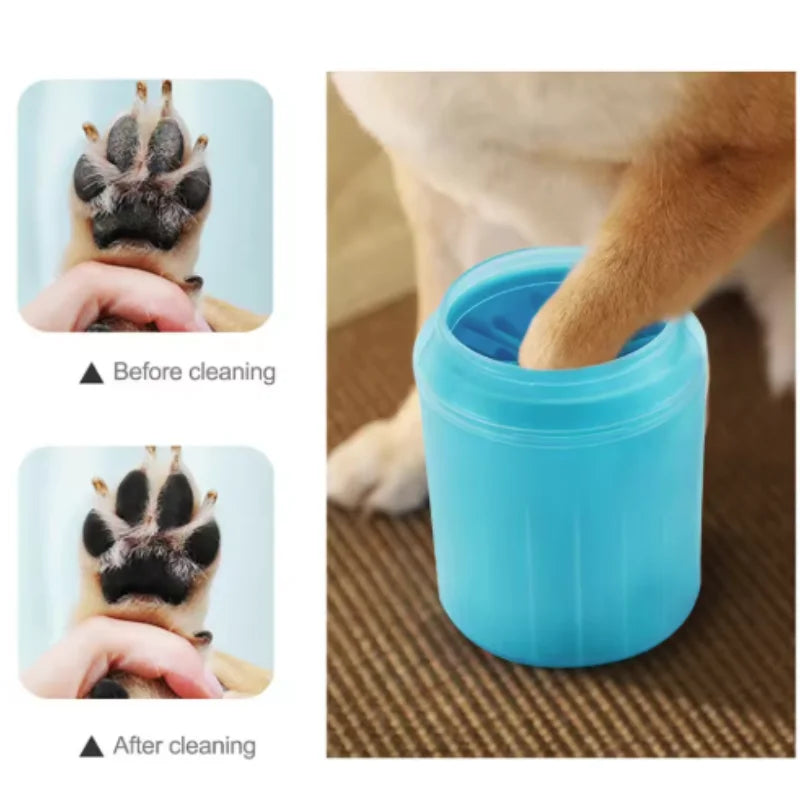 CleanPaws™ Portable Dog Paw Cleaner Cup – Quick Mud & Dirt Remover
