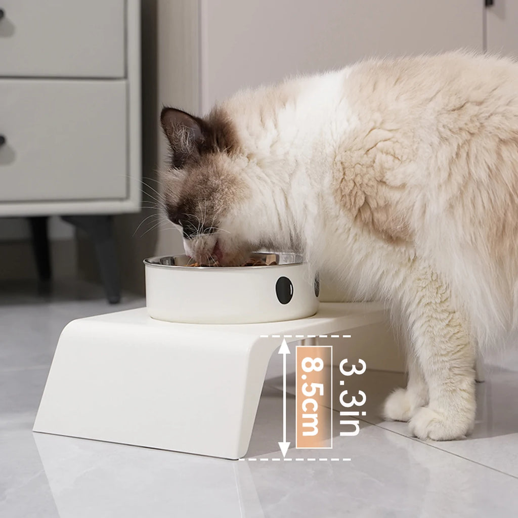Elevated Pet Feeder with Double Stainless Steel Bowls
