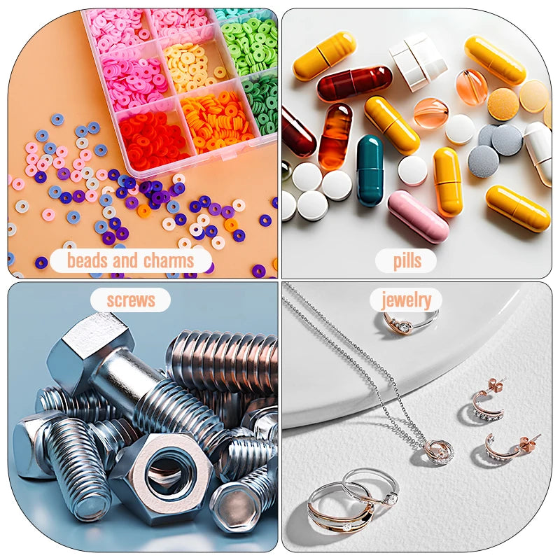 Clear Jewelry & Bead Organizer Box