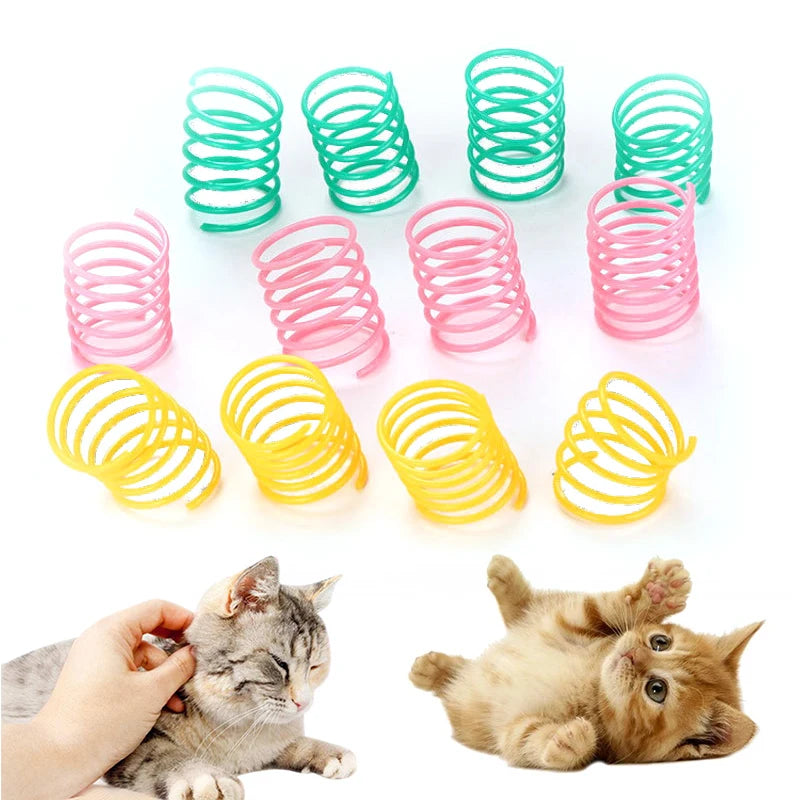 Interactive Cat Spring Toy Set (4–20 Pieces)