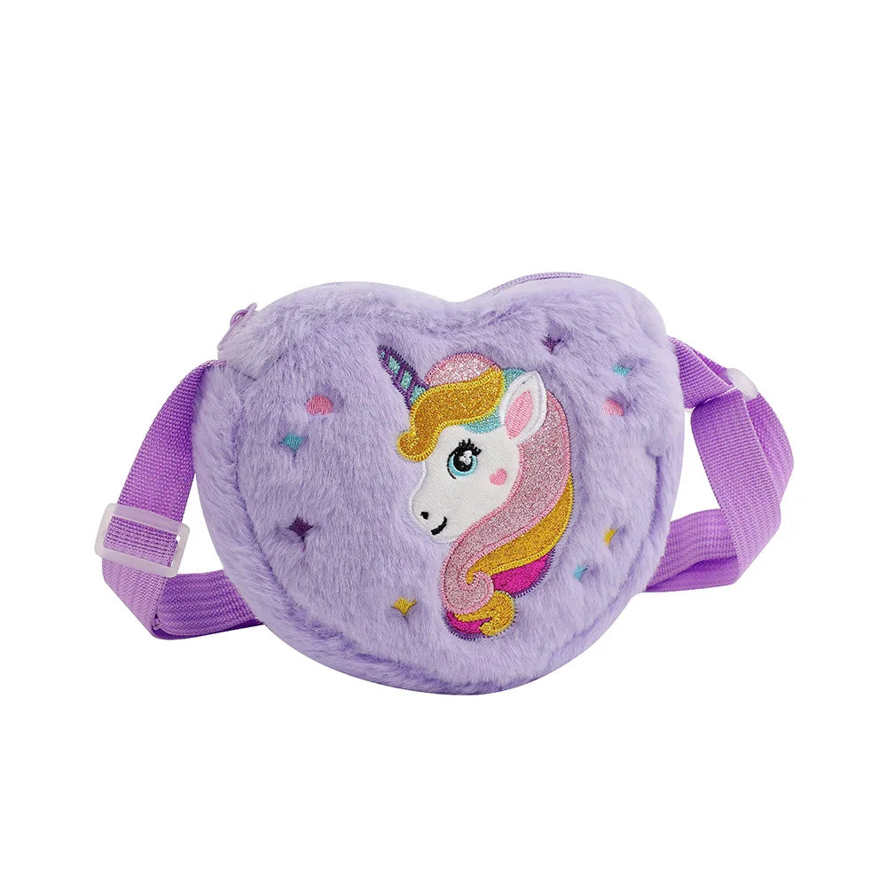 Unicorn Crossbody Bag for Girls - Kids Shoulder Purse Handbag