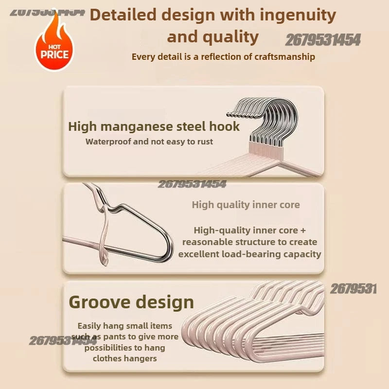 Non-Slip Metal Clothes Hangers