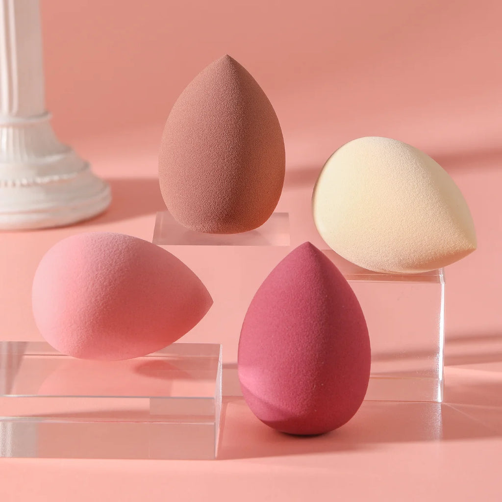4 Pcs Beauty Egg Makeup Sponge Blenders Set – Soft Foundation Applicator, Beauty Sponges for Flawless Makeup