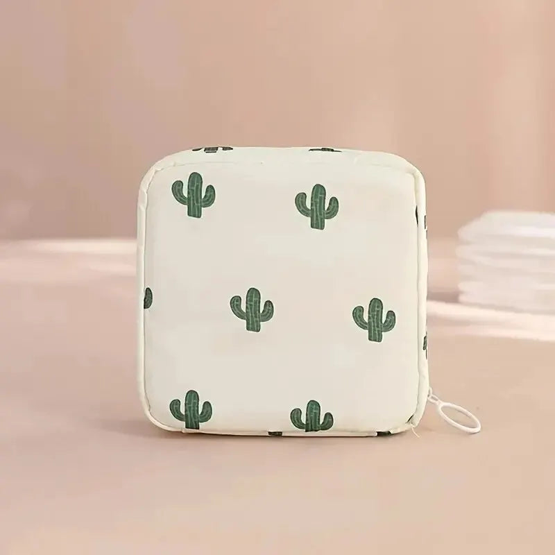 Portable Waterproof Feminine Hygiene Travel Pouch – Discreet Sanitary Pad & Tampon Organizer