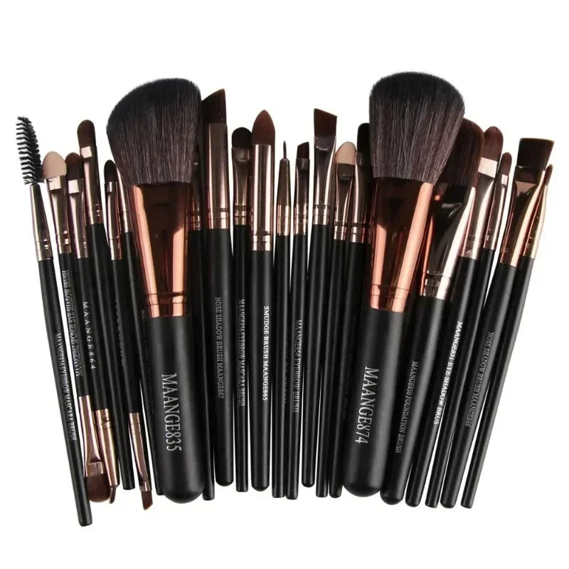 Professional 3/13/22pcs Makeup Brush Set – Premium Eyeshadow, Eyeliner, Foundation & Blending Brushes for Flawless Makeup Application