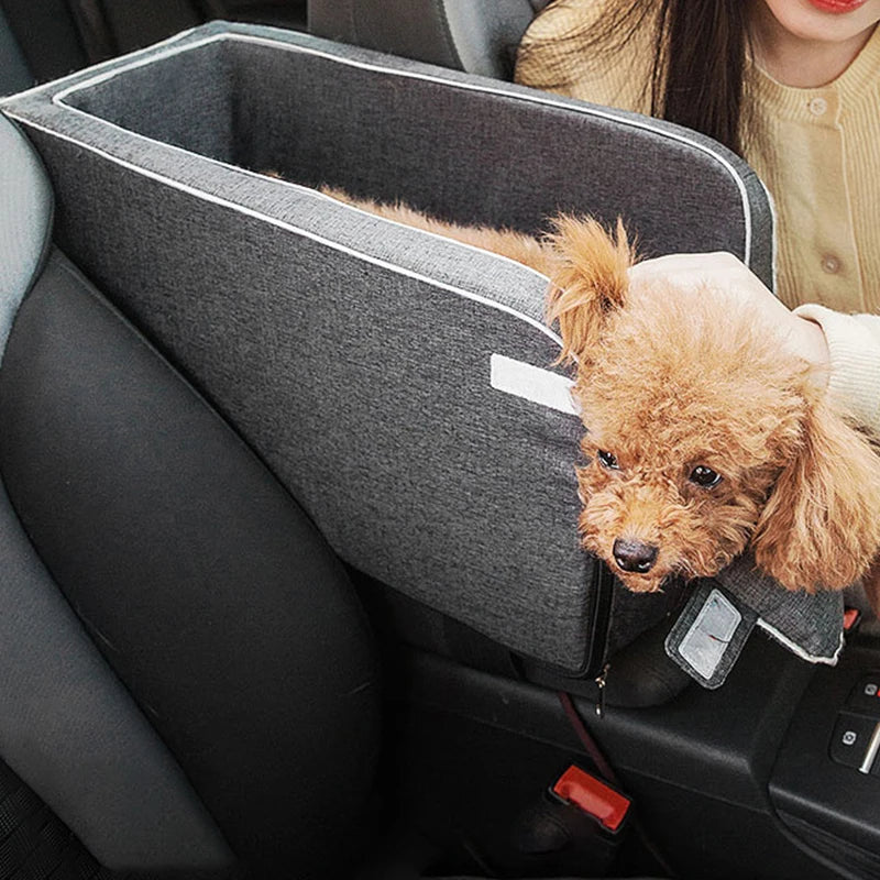 Premium Pet Car Booster Seat – Portable Travel Bed & Safety Carrier for Small Dogs & Cats