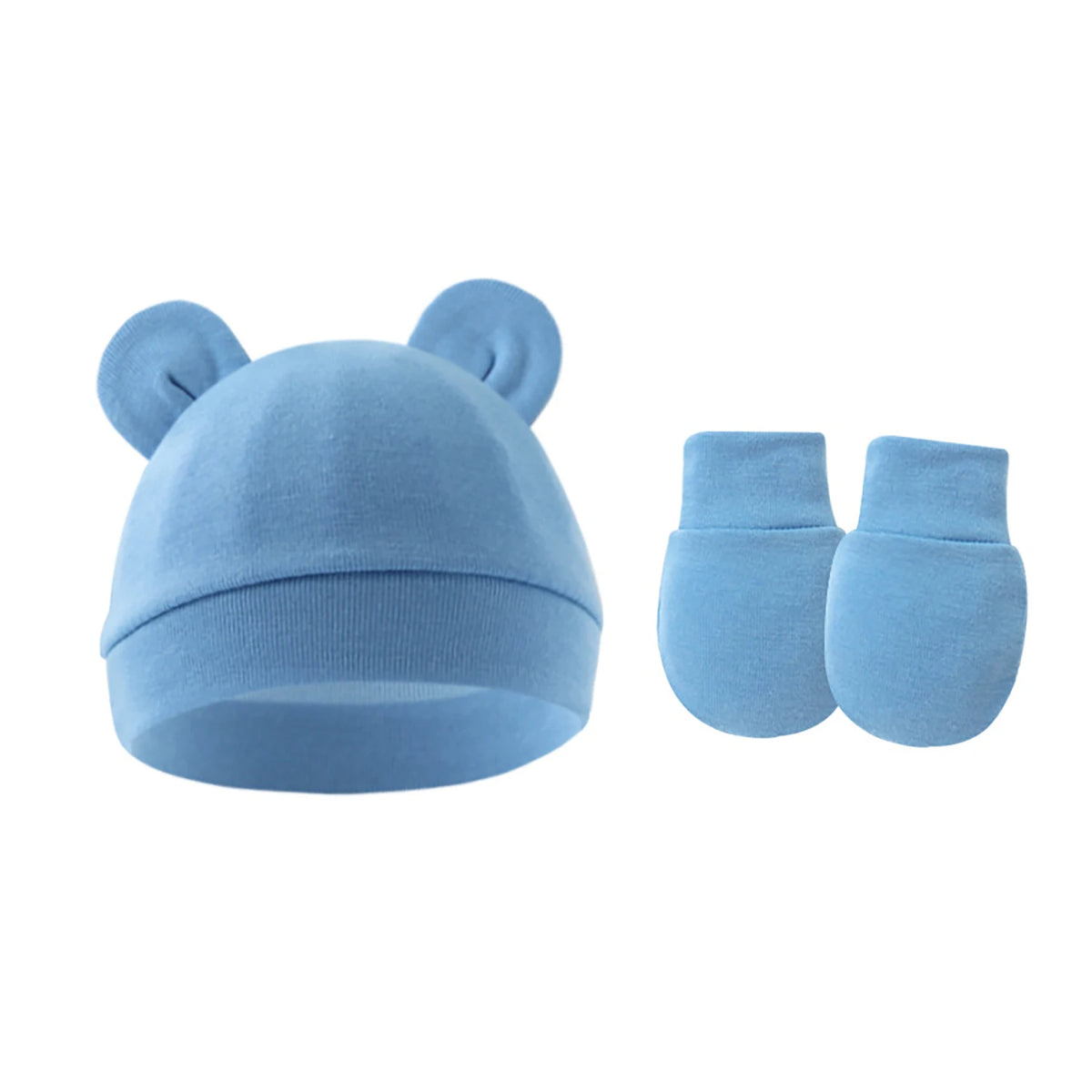 Cute Bear Ears Baby Beanie Hat – Soft Cotton Infant Cap 0-12 Months