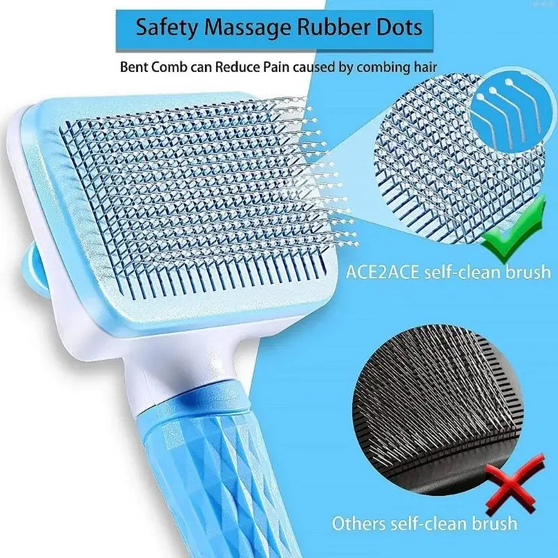 CloudRest™ Self-Cleaning Pet Slicker Brush