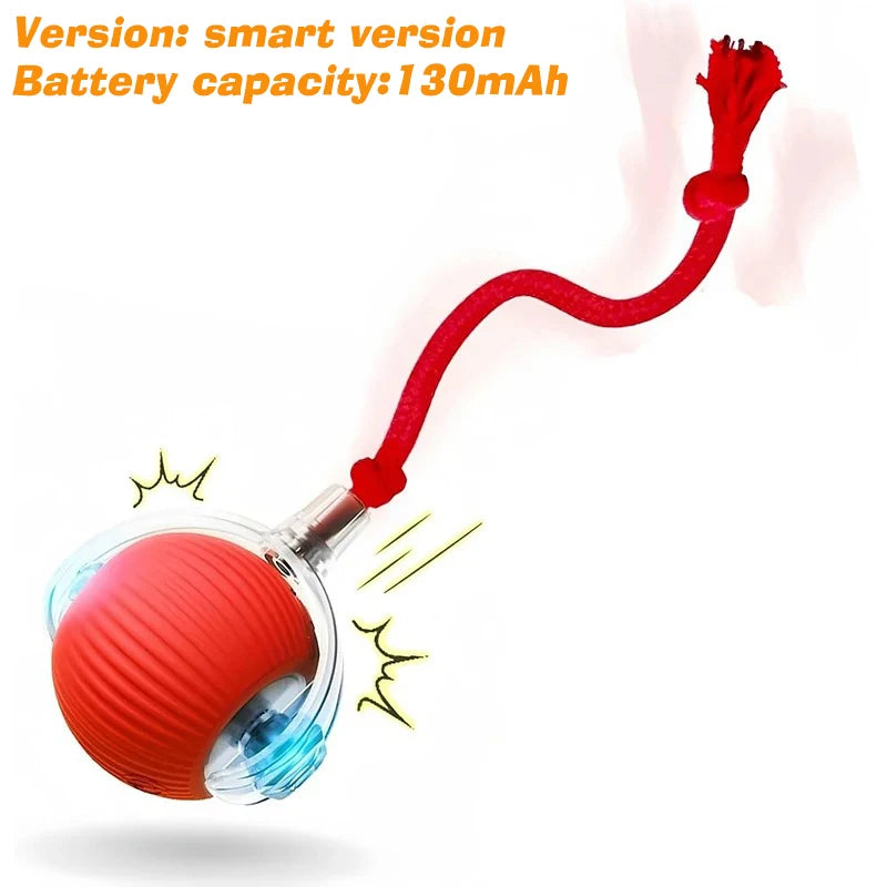 Interactive Red Tail Ball Cat Toy with Sound – 2026 Version, Wiggle & Chase Ball for Kittens & Cats
