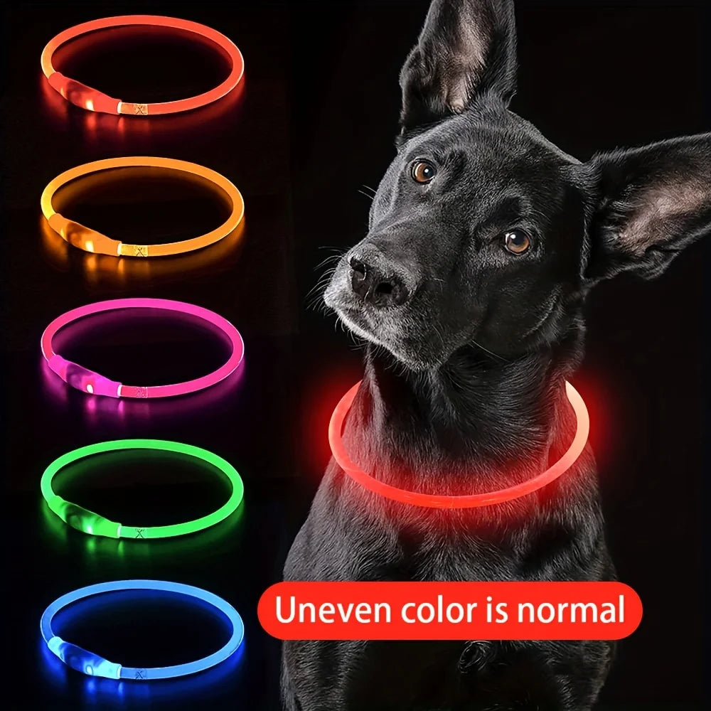 GlowGuard™ USB Rechargeable LED Dog Safety Collar