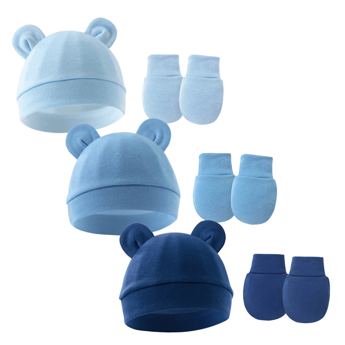 Cute Bear Ears Baby Beanie Hat – Soft Cotton Infant Cap 0-12 Months