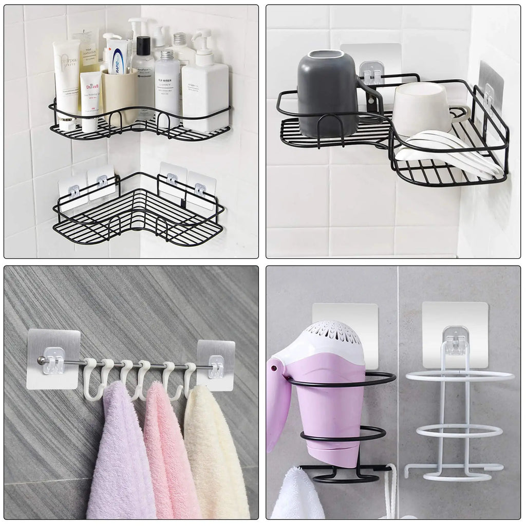 Heavy-Duty Shower Caddy Adhesive Hooks